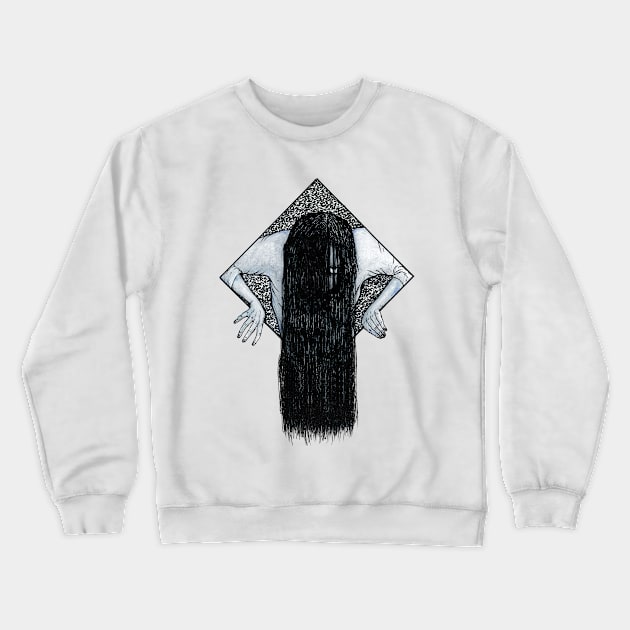 Sadako Emerges Crewneck Sweatshirt by Bloody Savage